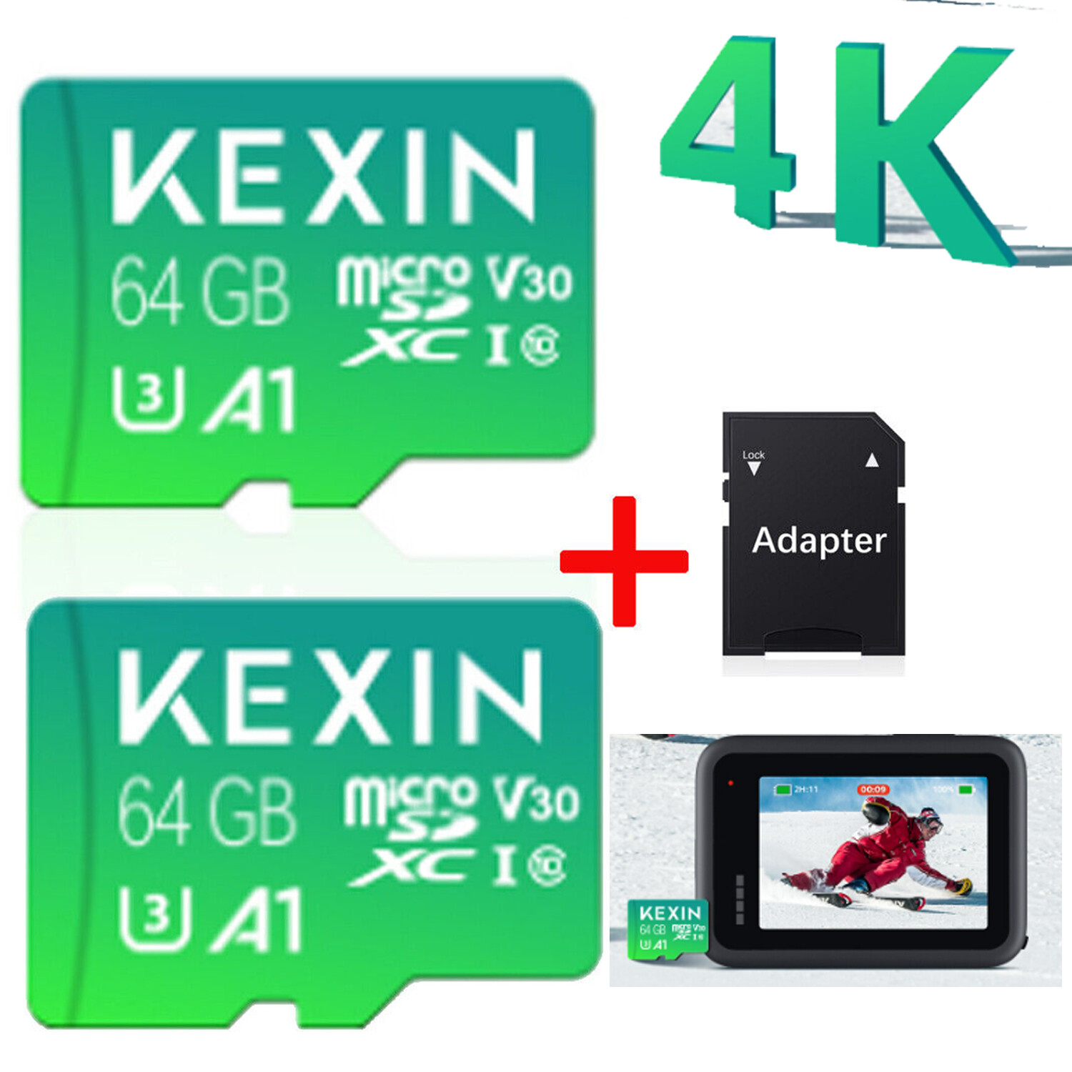 64GB Micro SD Card 4K UHS1 C10 SDXC HD Memory Card High Speed TF Card Store Lot