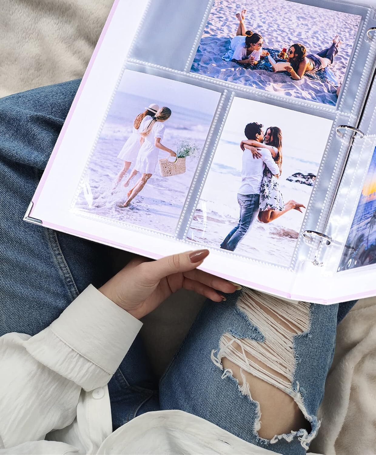 30Pack 5×7″ Photo Album Refill Pages for 3 Ring Binder,Ultra-Clear Photo Sleeves
