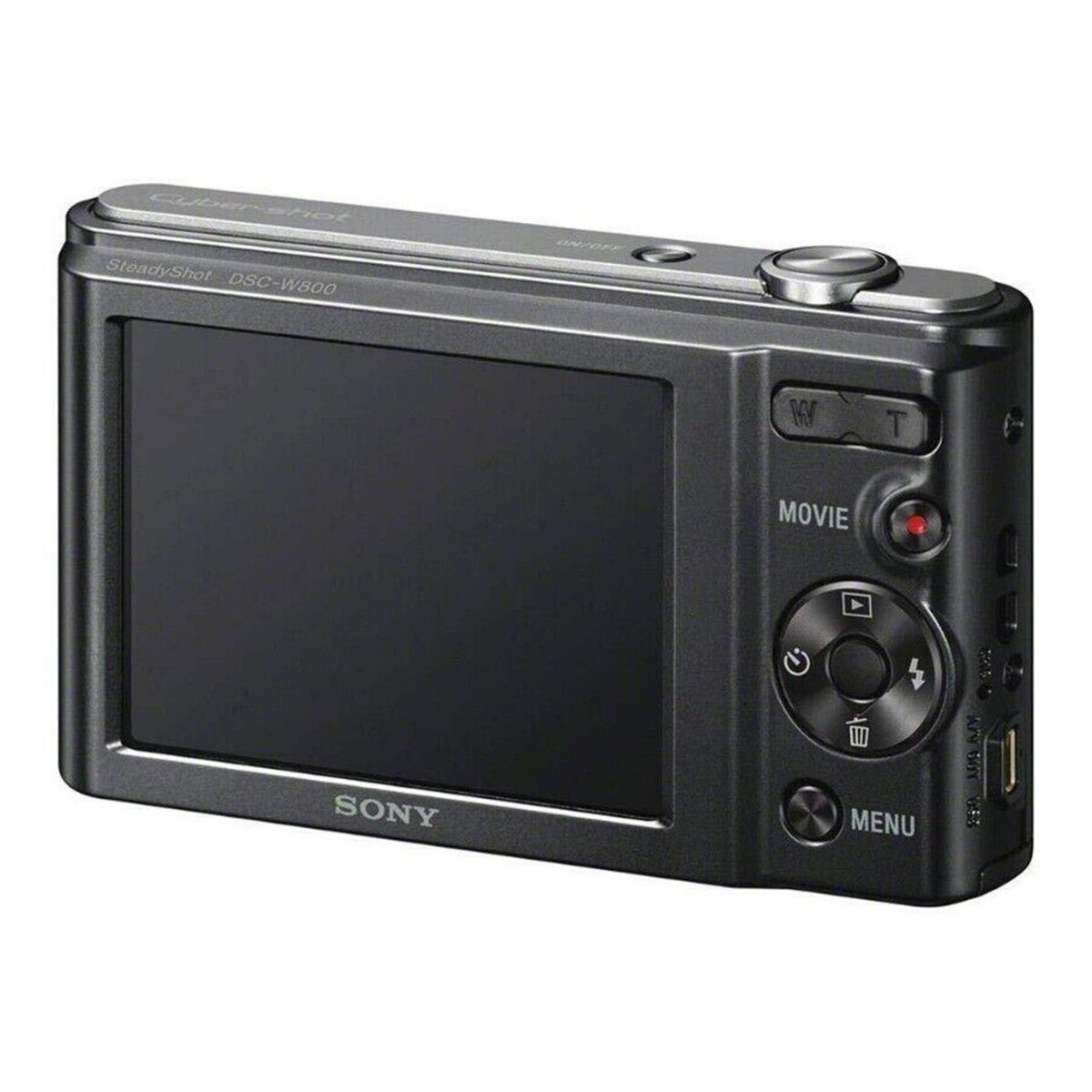 Sony Cyber-shot DSC-W800 20.1 MP 5x Optical Zoom Digital Camera Silver/ Black