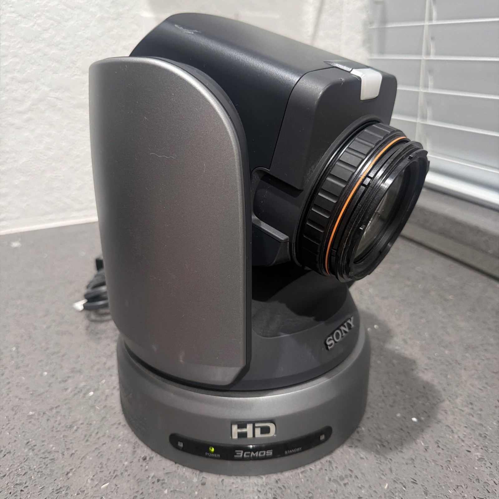 Sony BRC-H900 1/2″ HD 3CMOS PTZ Camera w/OPTION CARD, Bezel For Lens Gone Read!