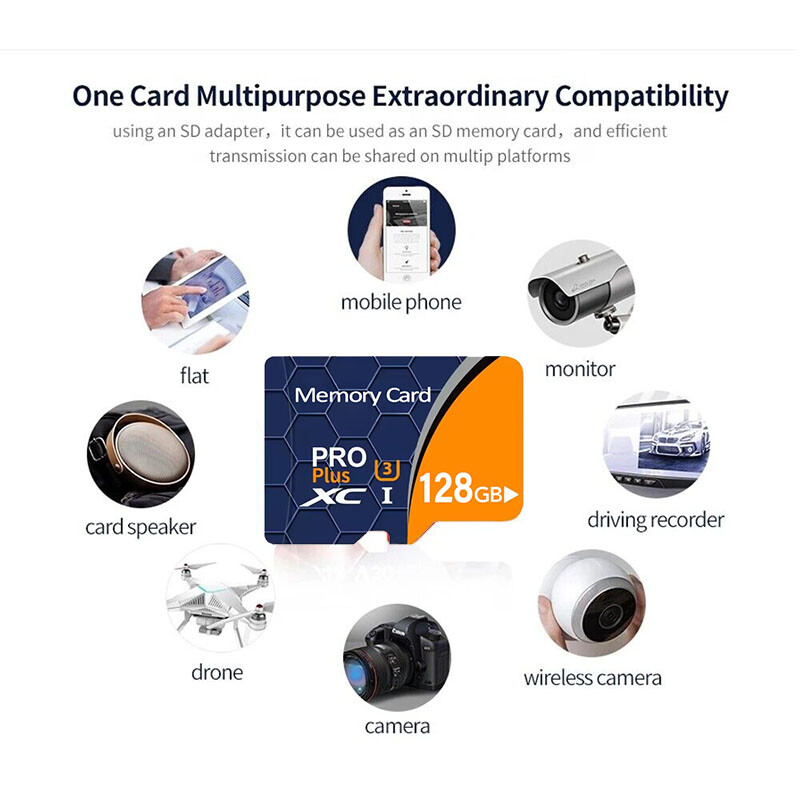 256GB 1TB Micro SD Card Memory Card TF Card with Free Adapter High Speed LOT