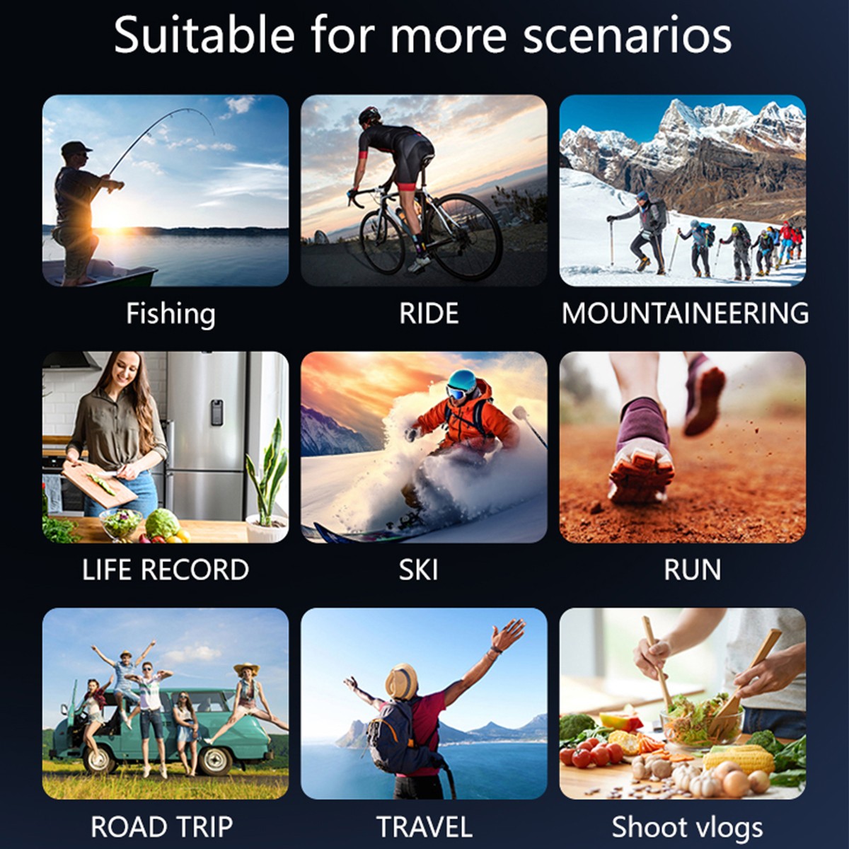 WiFi Pocket Action 1080P Camera 270° Rotation Vlog Camera Handheld DV Sports Cam