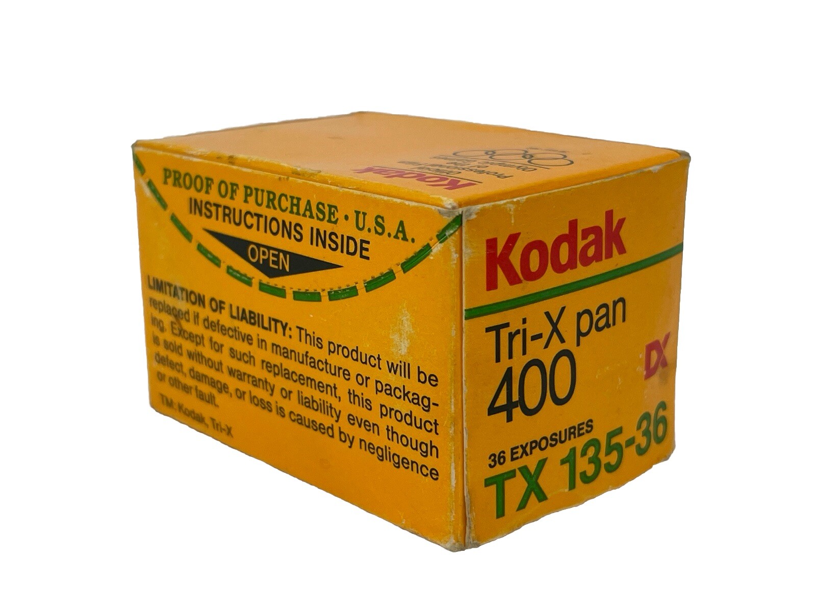 Kodak Tri-X Pan 400 36 Exposures Film TX-135-36 Sealed Vintage New NOS