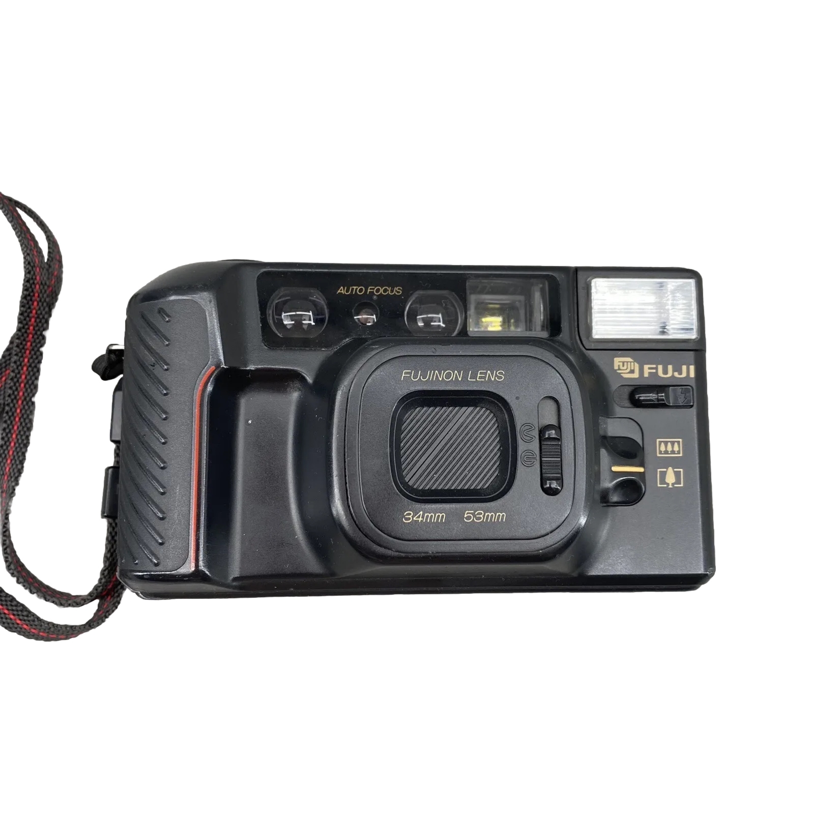 Fuji DL-250 Tele 34mm-53mm Camera Fujinon Lens Auto Focus Untested As-Is