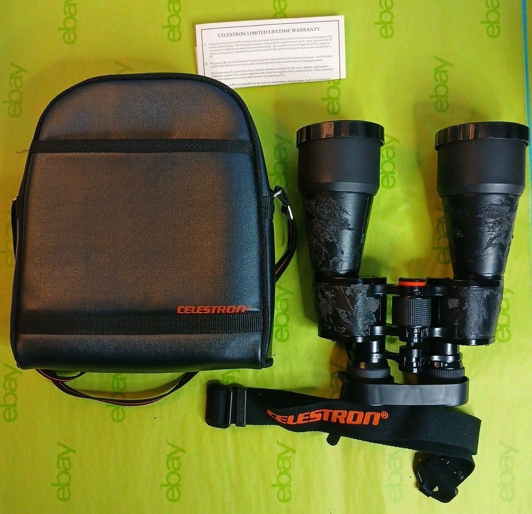 Celestron Ultima 9×63 With Lens Cap, Leather Case, And Lifetime Warranty