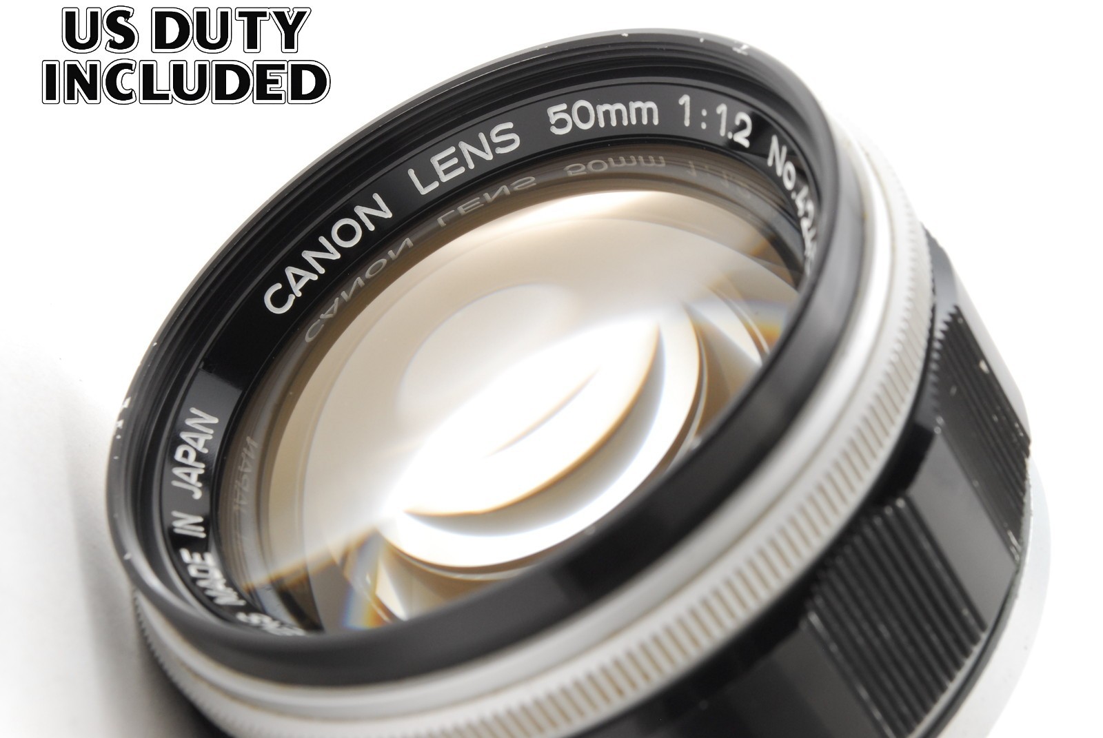 [Exc+5] Canon 50mm F/1.2 F1.2 Lens LTM L39 Leica Screw Mount w/ Case From JAPAN