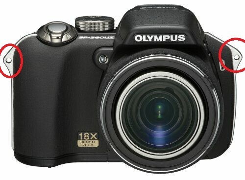 Olympus Camera Neck Strap w/ Lugs For SP-550 / SP-560 & Possibly Others