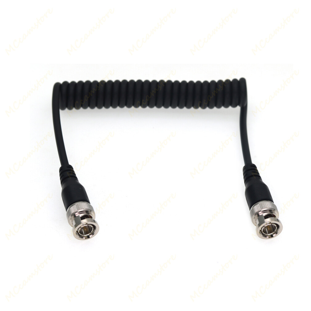 3G HD-SDI Video BNC Coiled Cable Camera Monitor Transmitter 75 Ohm