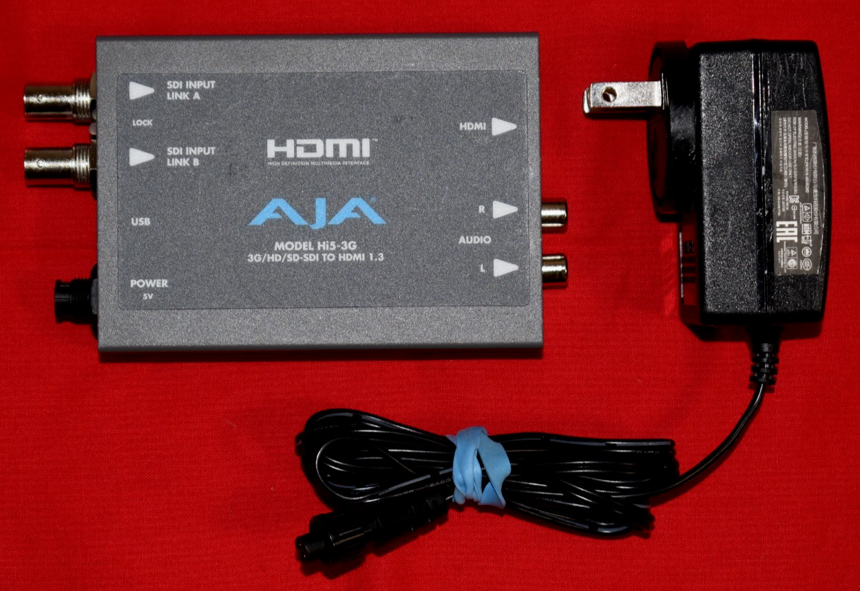 AJA Hi5-3G 3G/HD/SD-SDI to HDMI 1.3 Converter