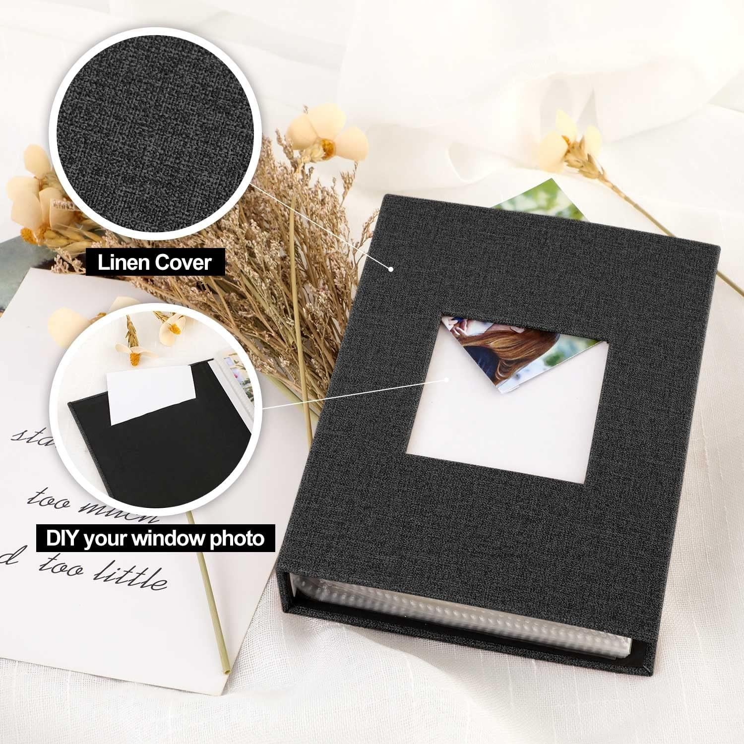 Compact 4×6 Photo Album – 2 Pack, 100 Pockets, Dustproof for Children