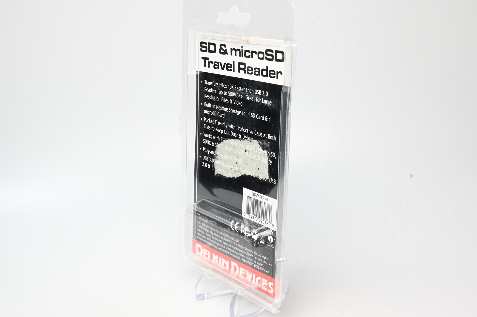 Delkin USB 3.0 Dual Slot SD & microSD Travel Reader #G858