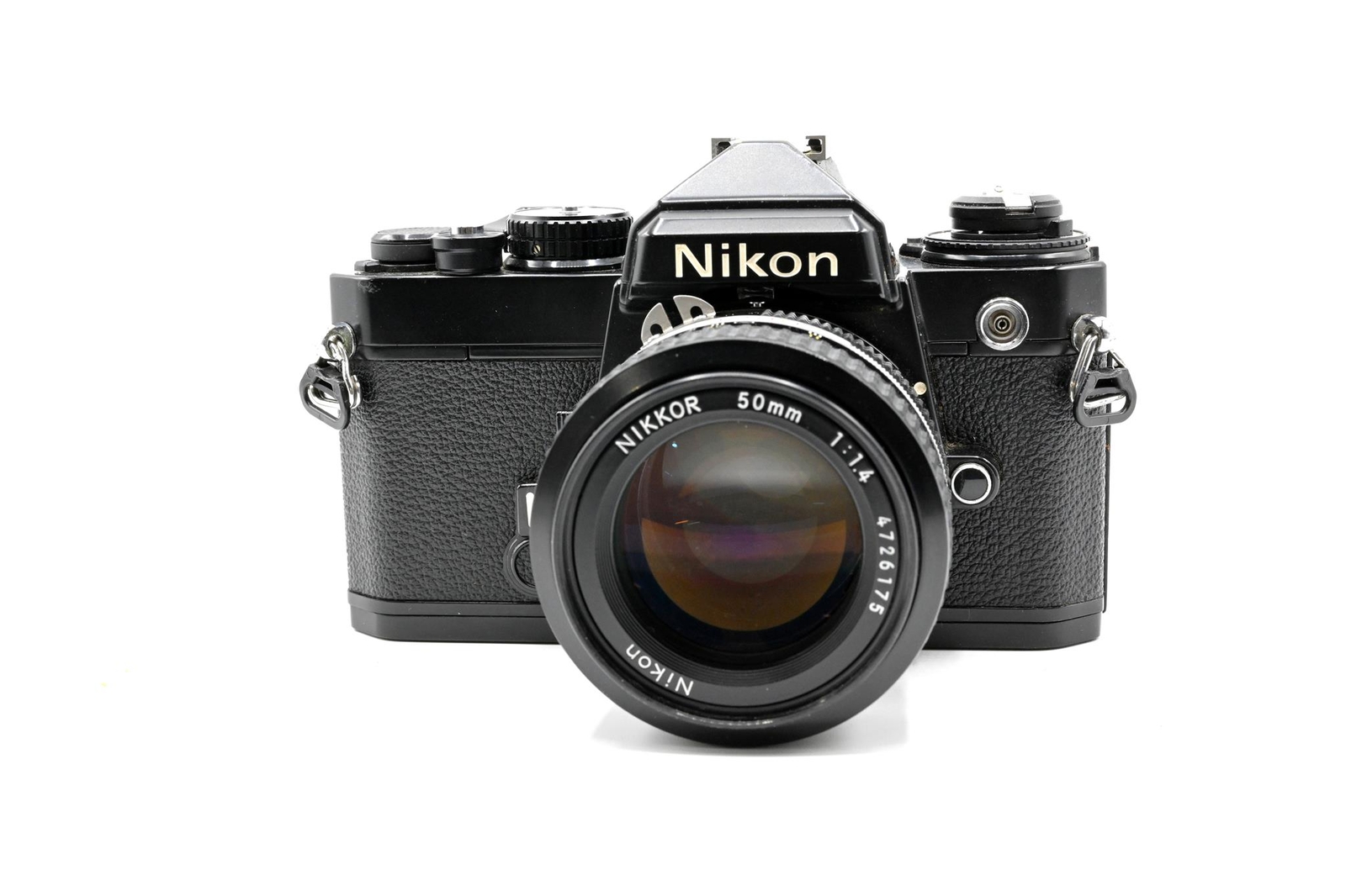 Nikon FE Manual Camera in Chrome or Black w/ optional 50mm 1.8 or 1.4 AI lens