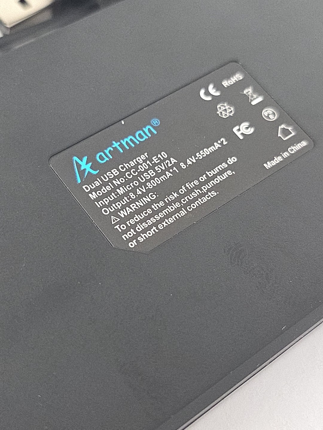 Artman LP-E10 2- Battery 1600Mah & Rapid Dual USB Charger CC-001-E10. A