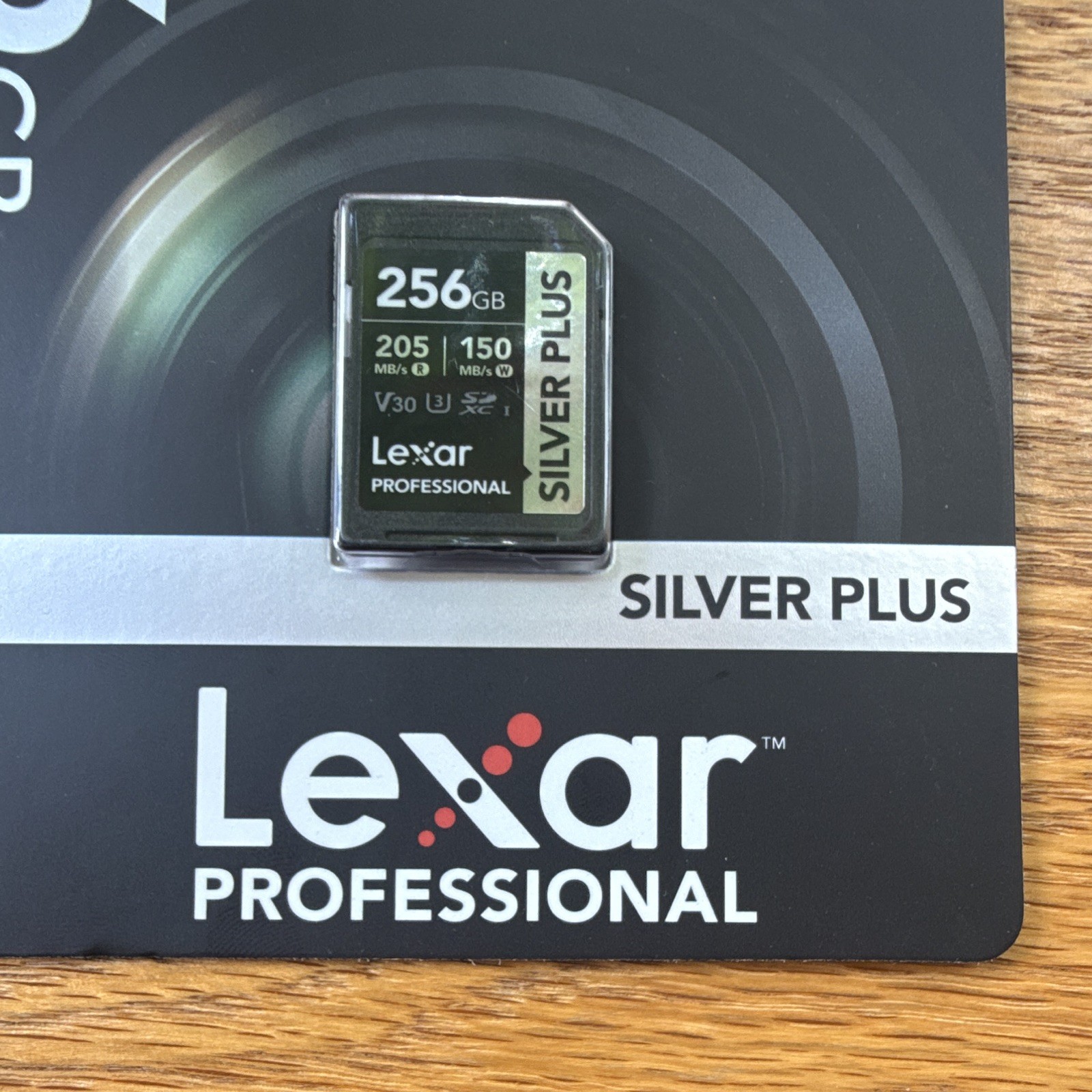Lexar Professional Silver Plus 256GB SDXC UHS-I V30 4K UHD Card