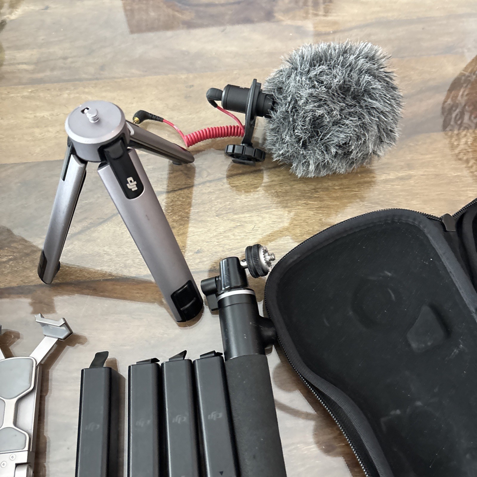 DJI Osmo+ Handheld Gimbal with accessories and 4 batteries
