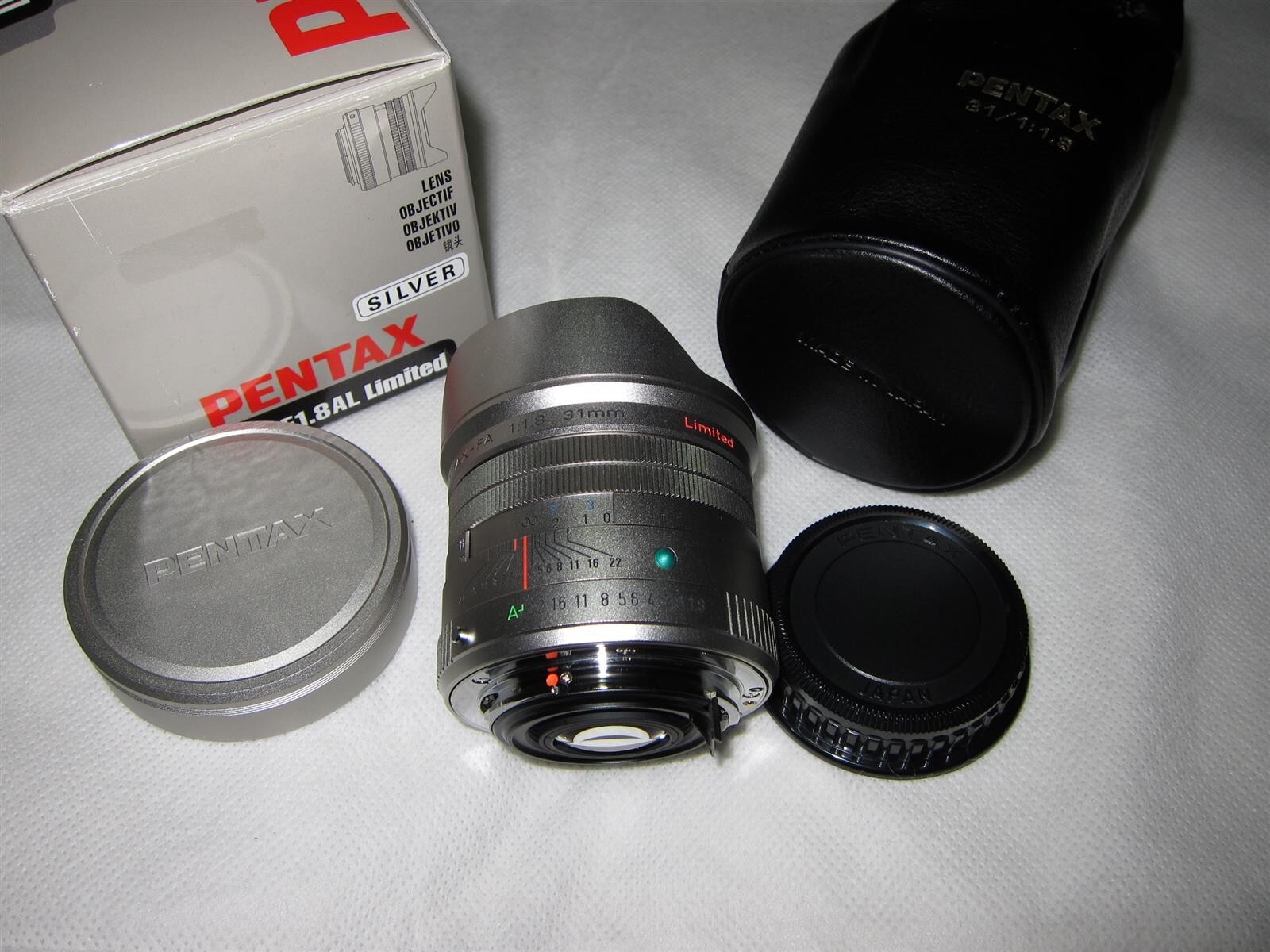 SMC Pentax FA 31mm 1:1.8 AL LIMITED Silver… Pentax KAF Mount.. Made in JAPAN