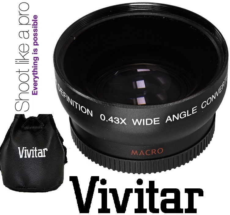 2-Pcs Lens Hi Definition Telephoto & Wide Angle Lens Set For Nikon D3400 D5600