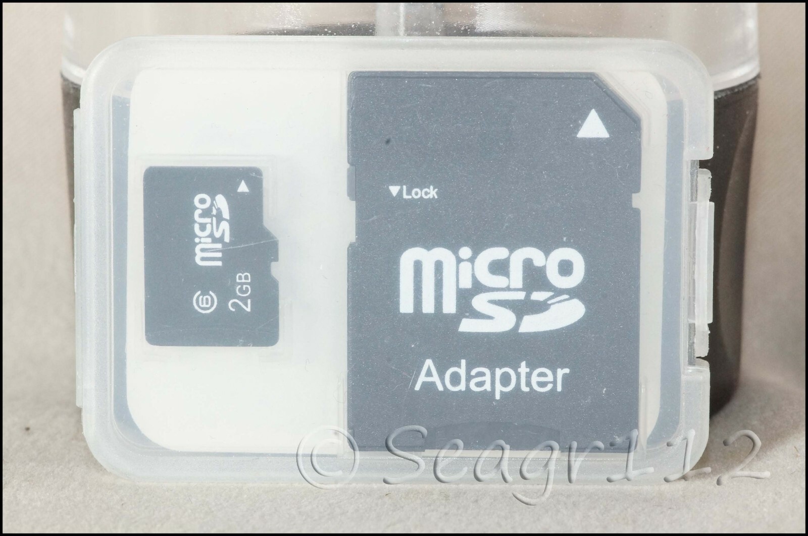 Two Generic microSD 2GB Cards C6 + Adapters (Qty 2)