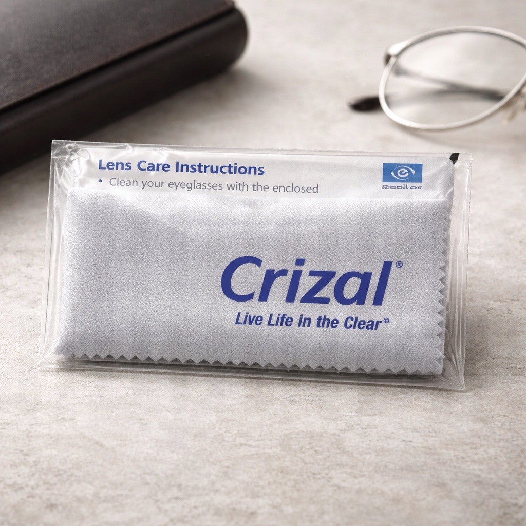 Crizal Eyeglass Cleaning Cloths Microfiber Polishing Cloth For Sunglasses Wipes