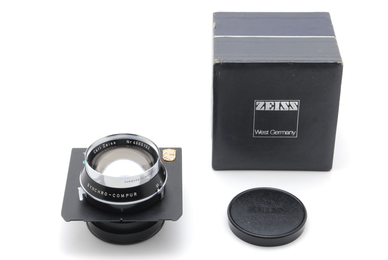 [OPT MINT in box] Carl Zeiss Planar 135mm f3.5 Lens Linhof Synchro Compur JAPAN