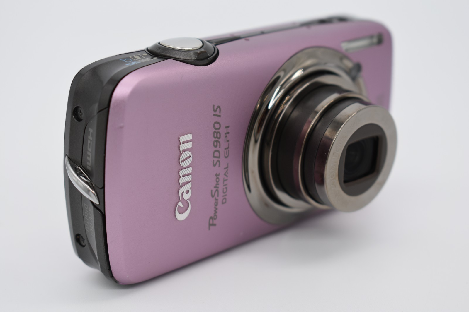 Canon PowerShot SD980 IS Pink Digital Camera 5x Zoom 12.1MP Bundle – TESTED ✅