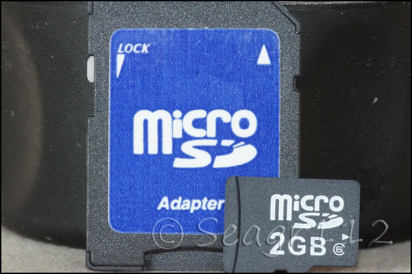 Two Generic microSD 2GB Cards C6 + Adapters (Qty 2)