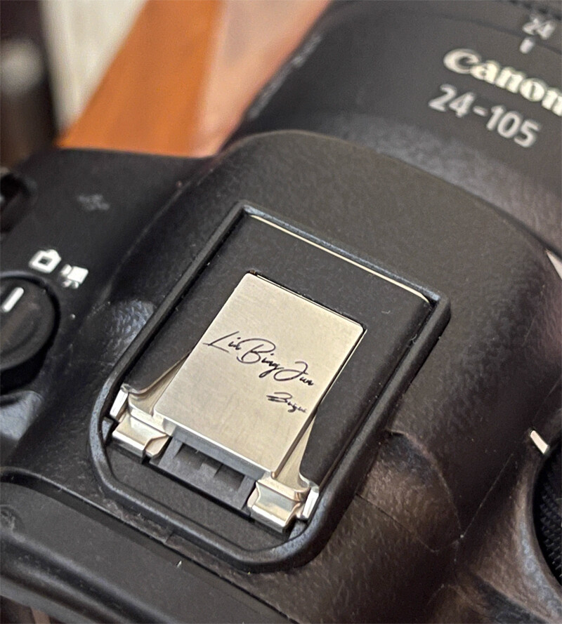 Camera Hot Cold Shoe Cover Cap Metal Customize Made Name Carve For Fuji Leica