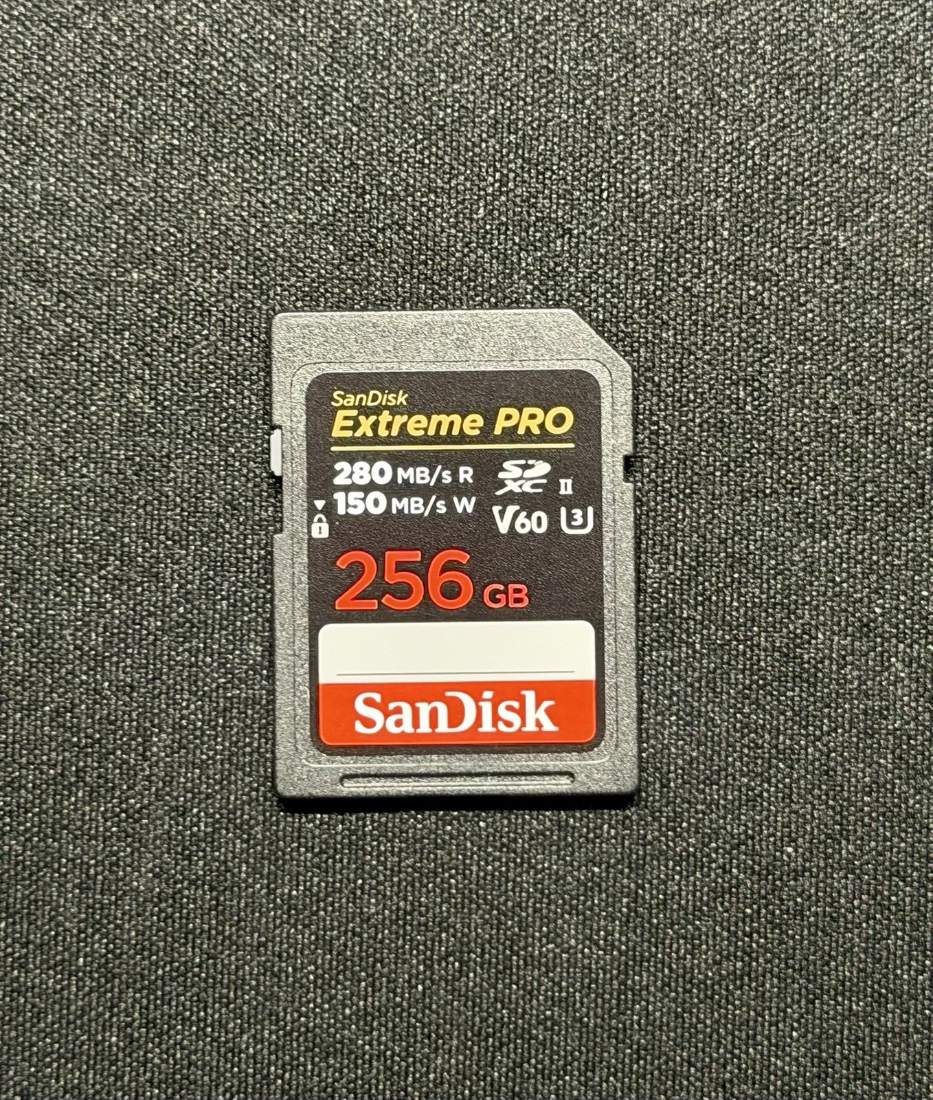 San Disk Extreme Pro SDXC 256GB v60 SD Card – 280mb/s Read 150mb/s Write
