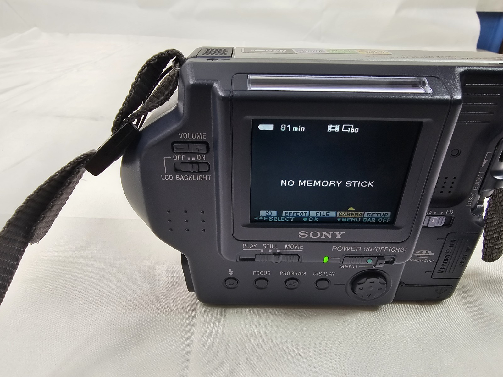 Sony MVC-FD92 Mavica Digital Camera Tested Case 2 Batteries Memory Cards Disks