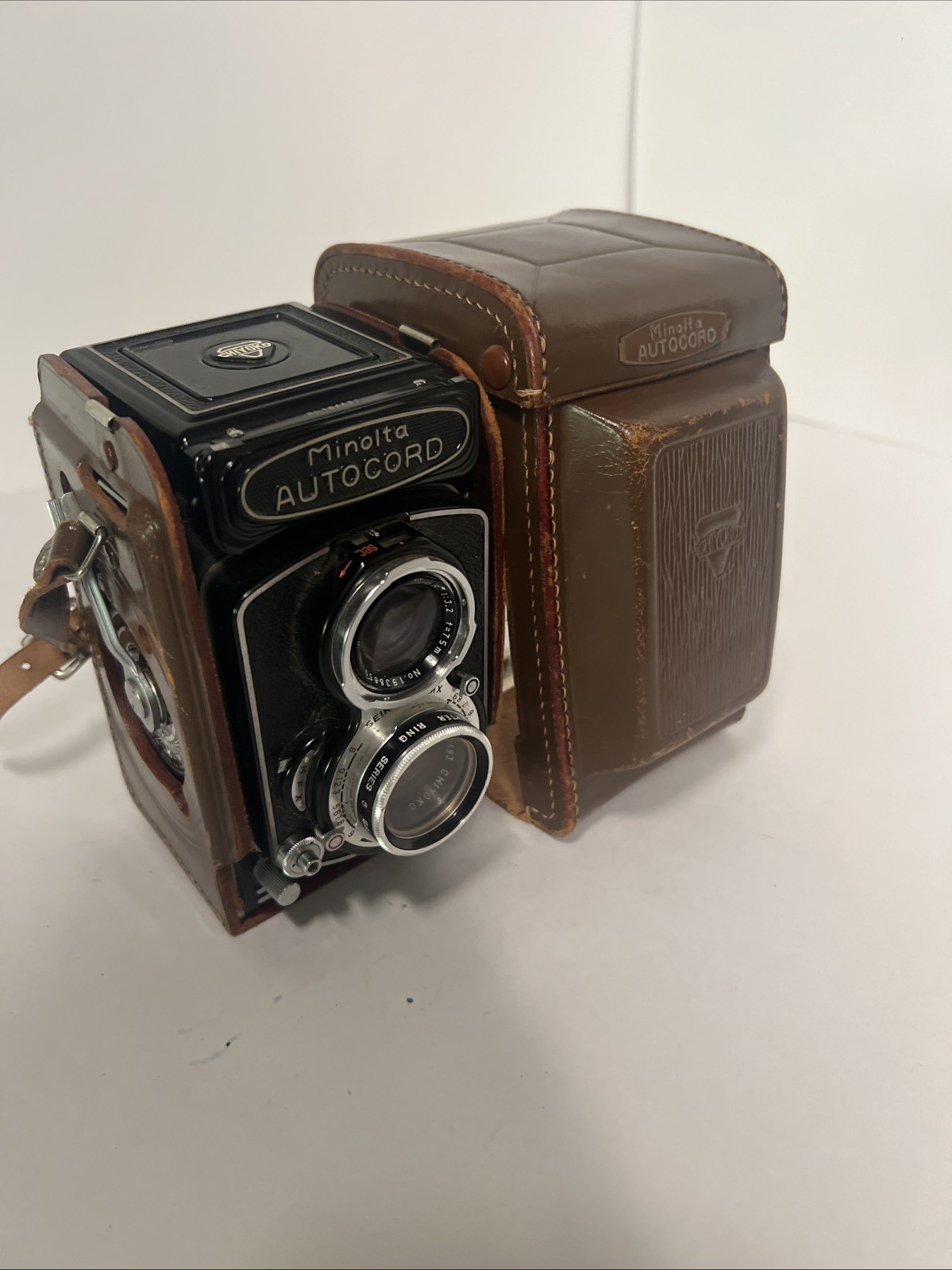 Minolta Autocord LMX CLA Bright Screen Meter Works With Leatherette Case