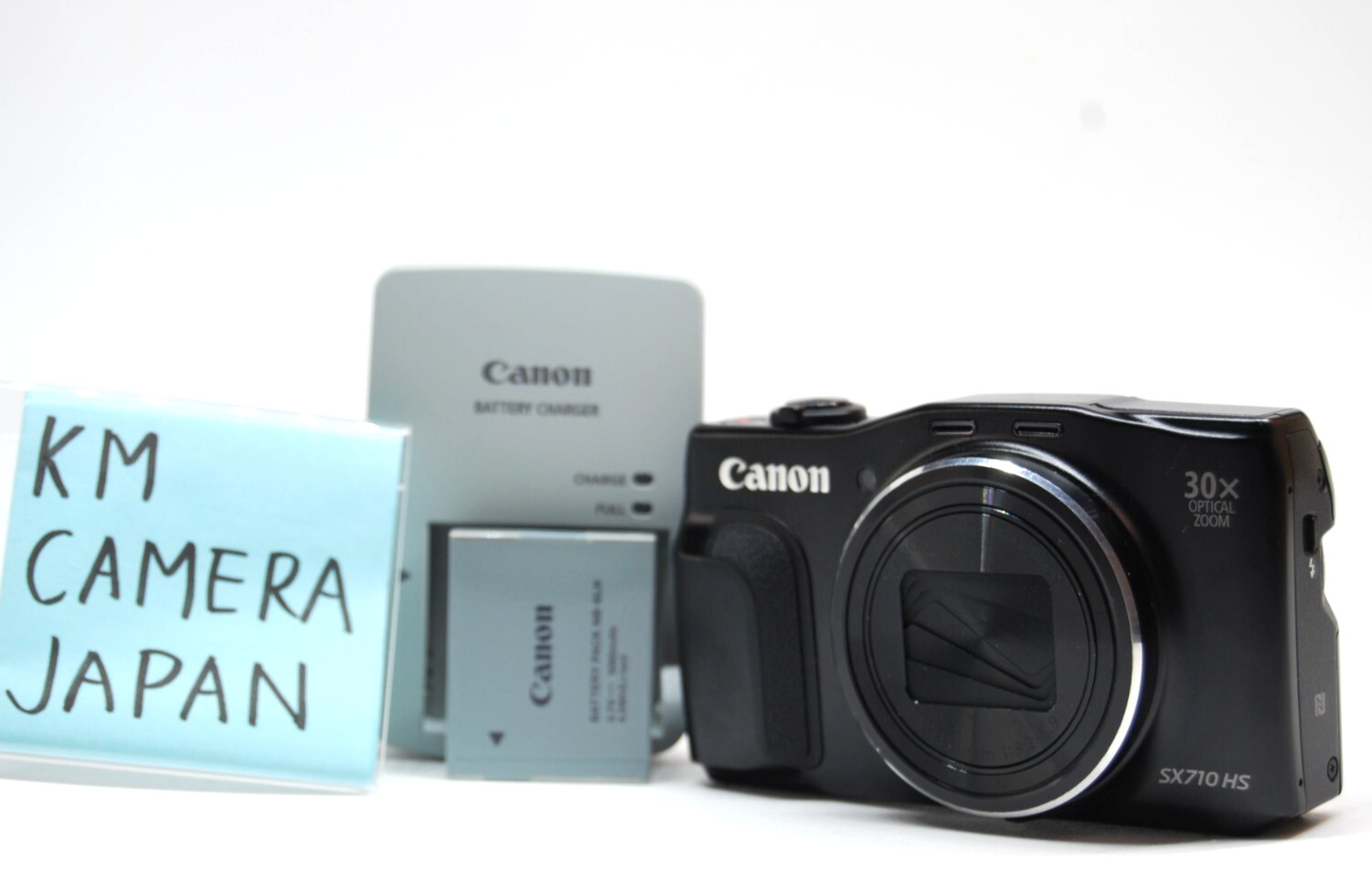 [NEAR MINT] Canon PowerShot SX710 HS black 20.3 MP Digital Camera zoom lens #002