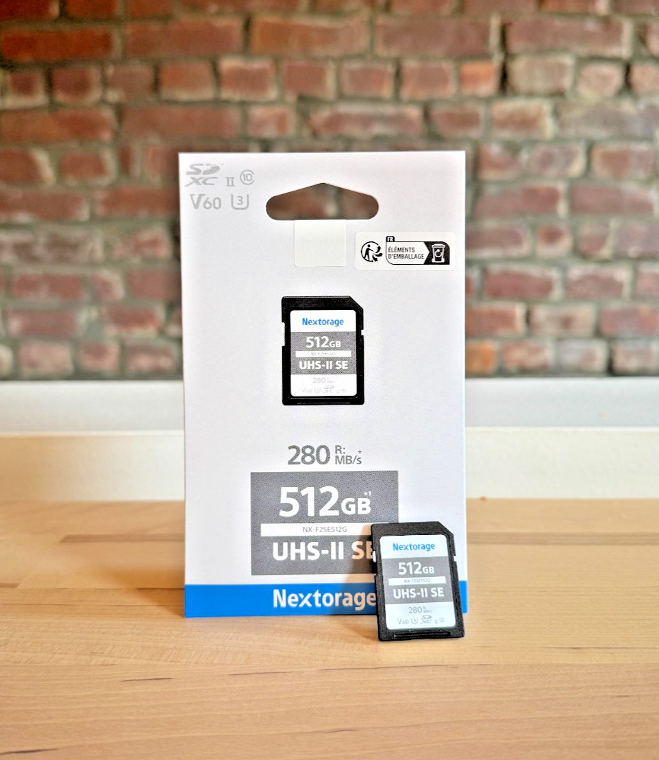512GB SDXC UHS-II Memory Card – V60 SD Card – 280MB/s Read – Nextorage NX-F2SE