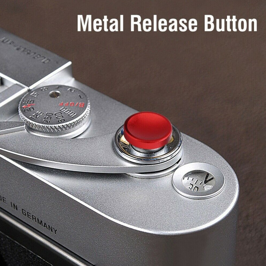 2pcs Metal Camera Shutter Release Button for Fujifilm Leica Canon Nikon + More