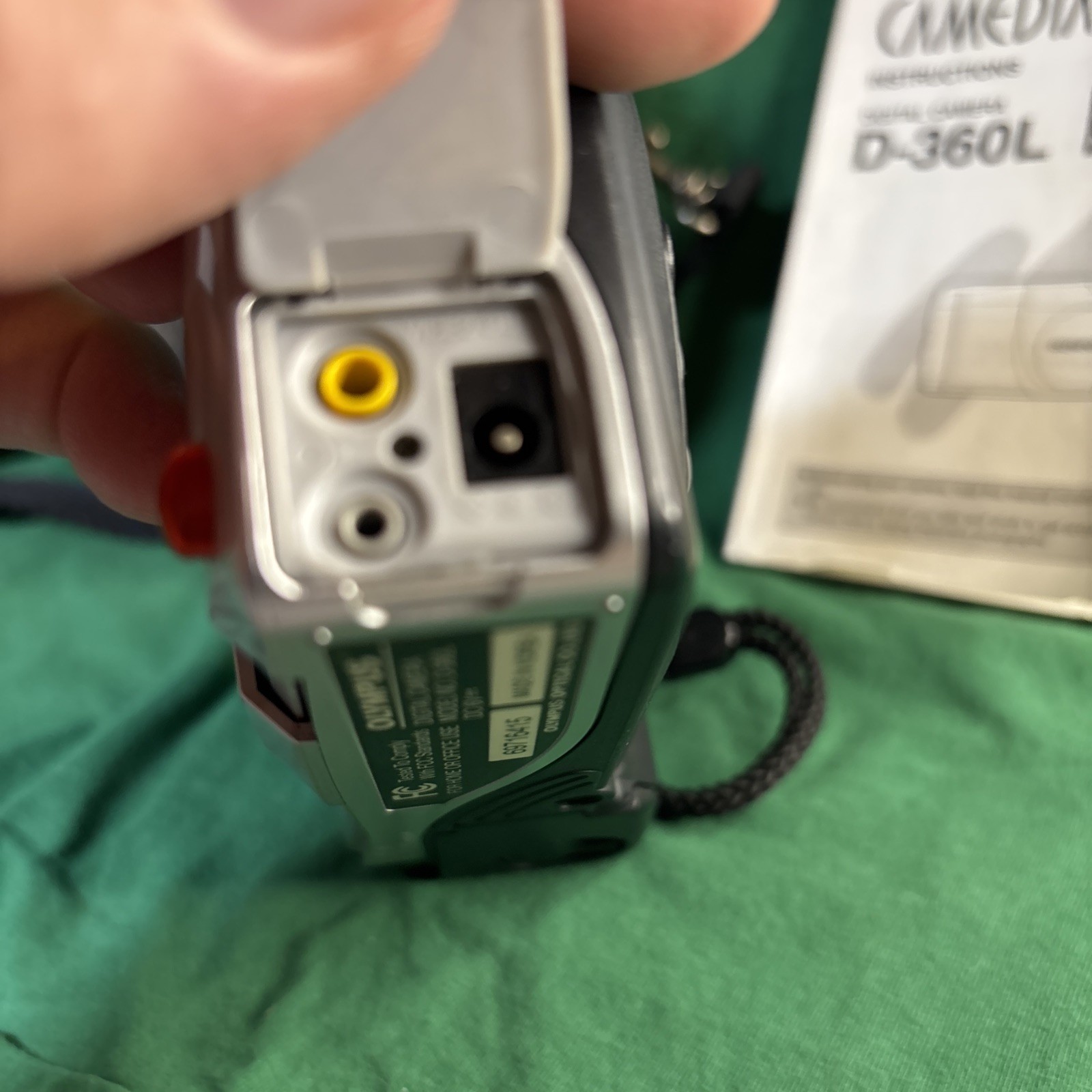 Olympus Camedia D-360L W/Case See Description