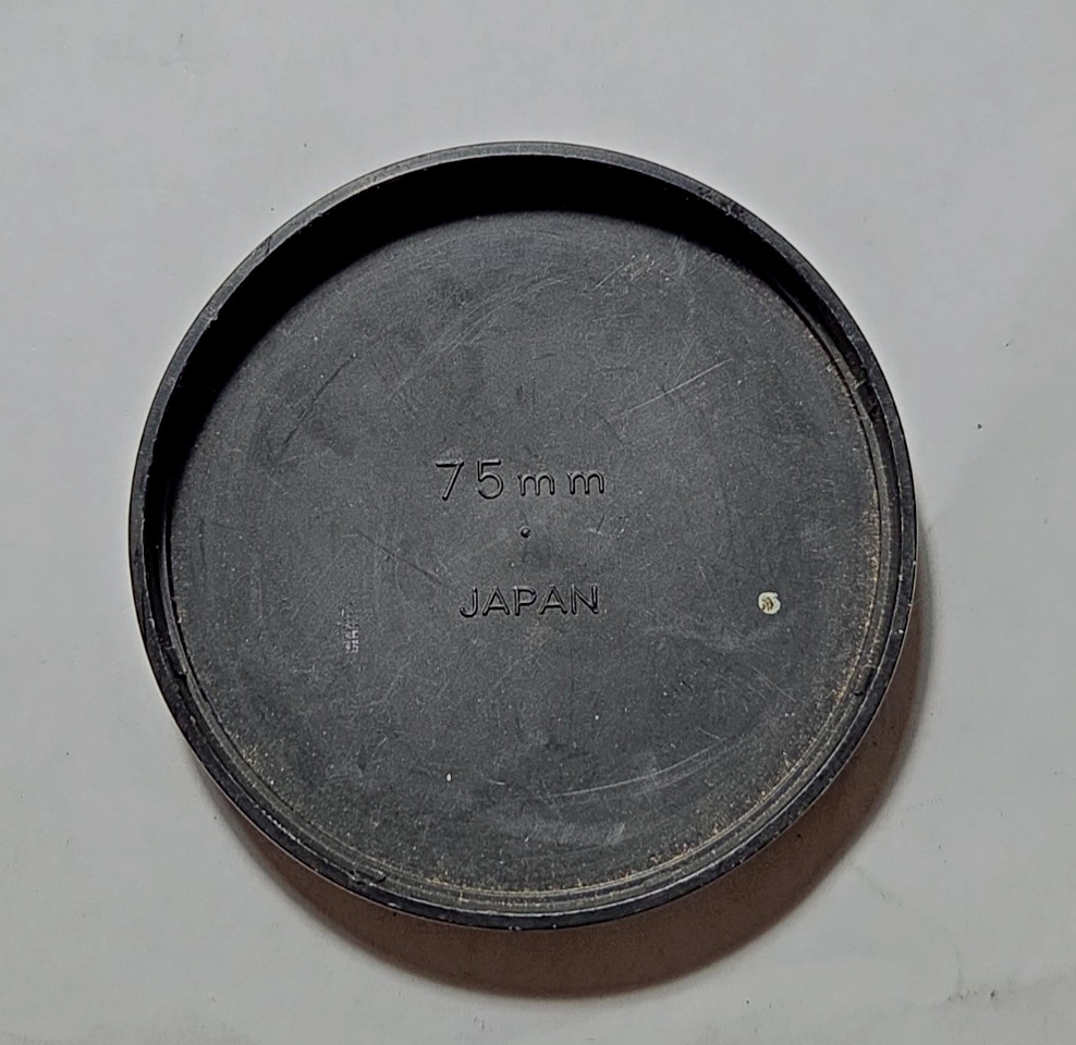 Minolta Plastic 75mm Push-On Front Lens Cap for 72mm Filter Front GENUINE OEM