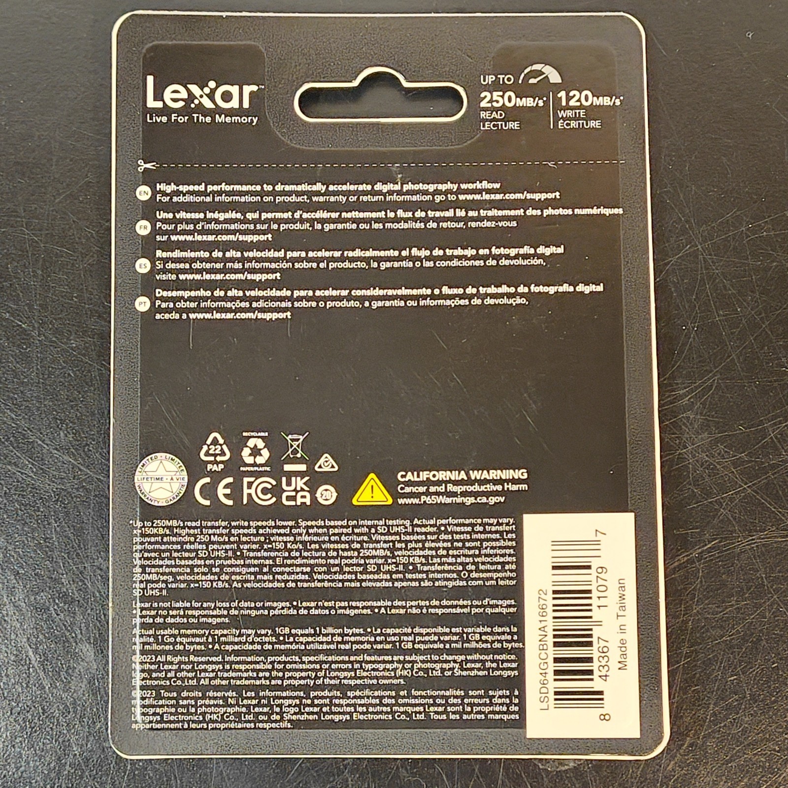 Lexar SILVER Series Professional 1667x 64GB UHS-II SDXC Memory Card, 2-Pack