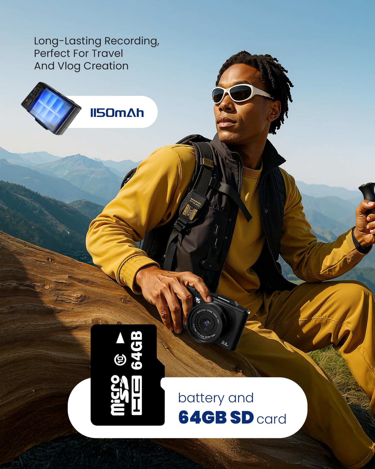 5K Digital for Photography – 75MP Autofocus Vlogging with 64GB SD Card, WiFi,…