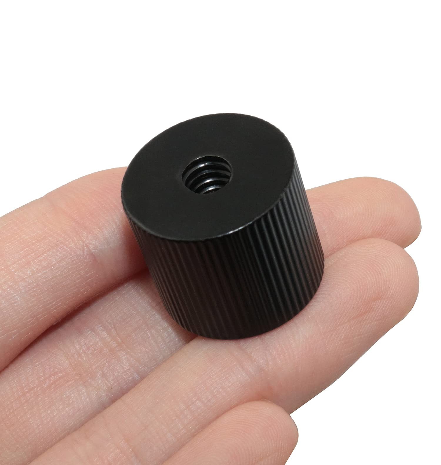 LUORNG 2Pcs Tripod Nut Barrel Connection Nut with 1/4 inch-20 Thread Hole Dou…