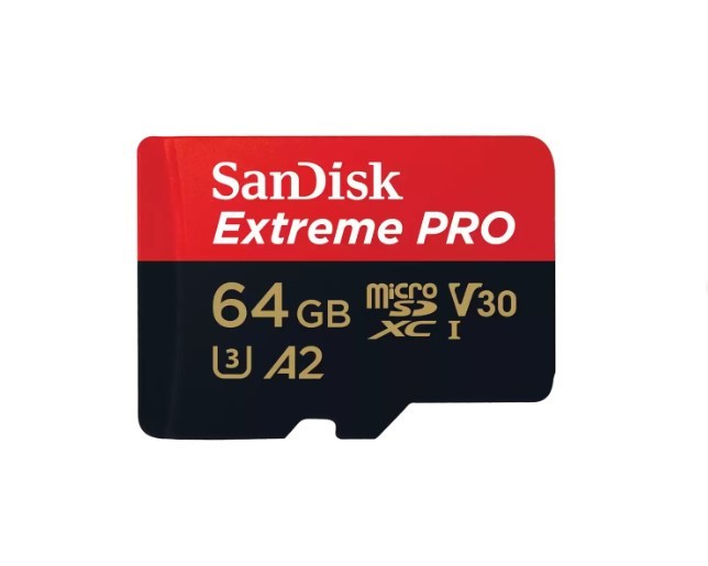SanDisk Extreme PRO microSDXC UHS-I CARD – 64GB