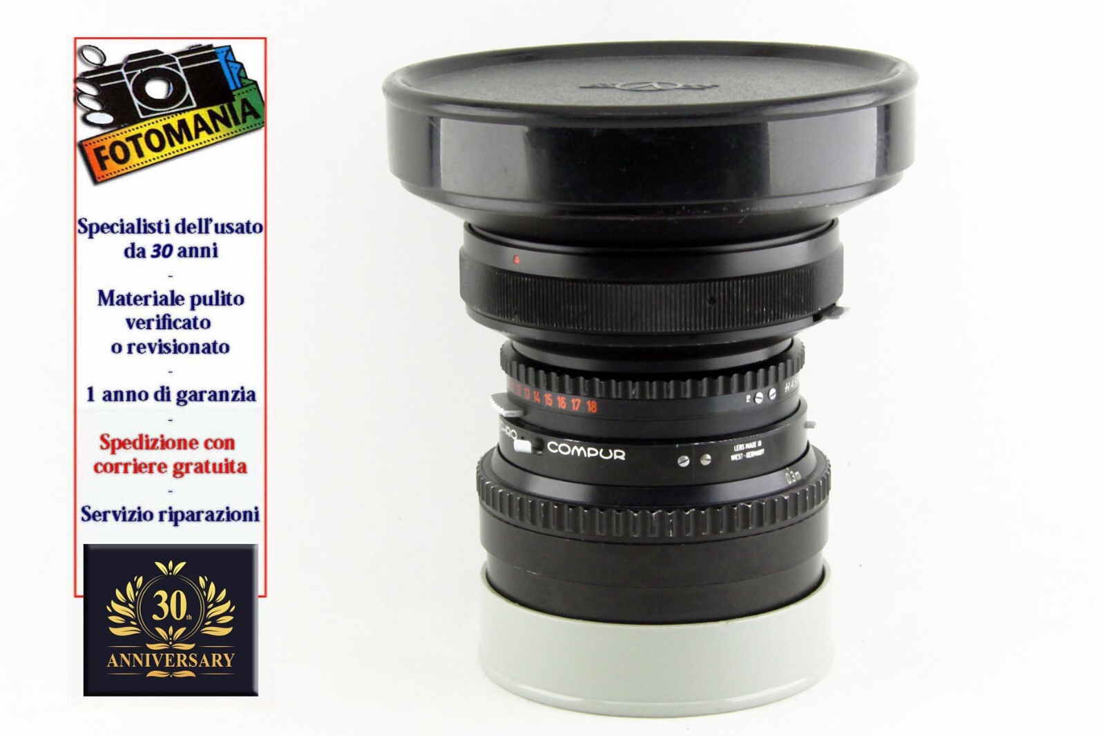 Hasselblad 30 F3.5 Zeiss T* Distagon One Year Warranty