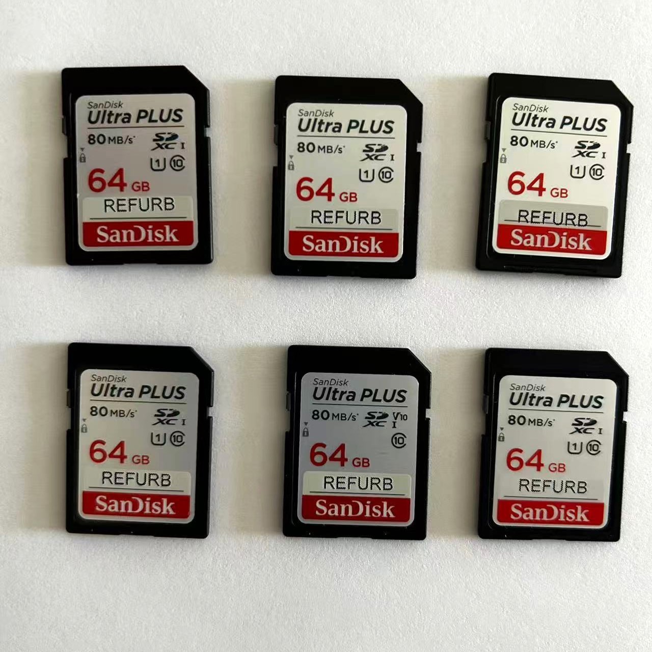 SanDisk 64GB Ultra PLUS SD Memory Card, Class 10/UHS-1, 80MB/S HIGH Performance