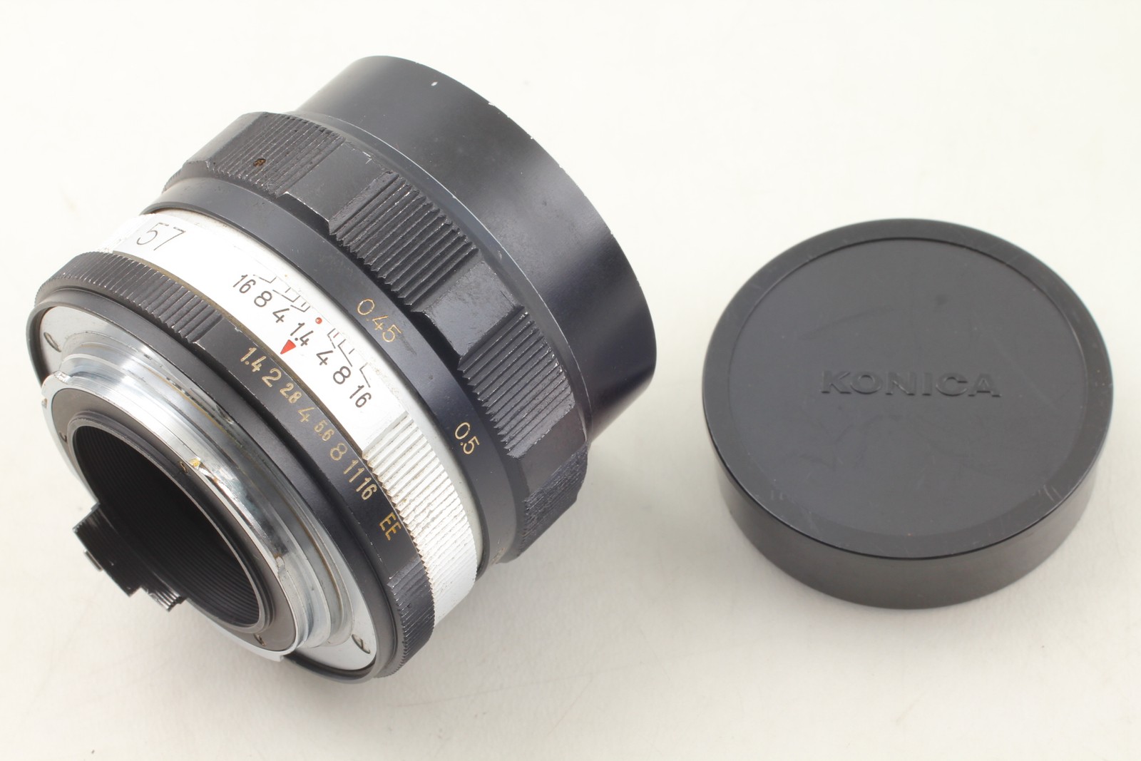 Read▶️[Opt. MINT] Konica Hexanon 57mm F/1.4 Standard Lens Konica AR Mount JAPAN