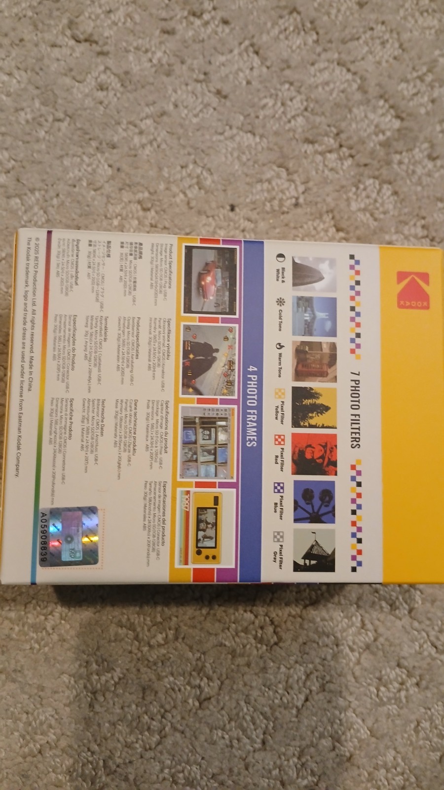 Kodak Charmera Digital Keychain Camera Blind Box New Sealed Collectible