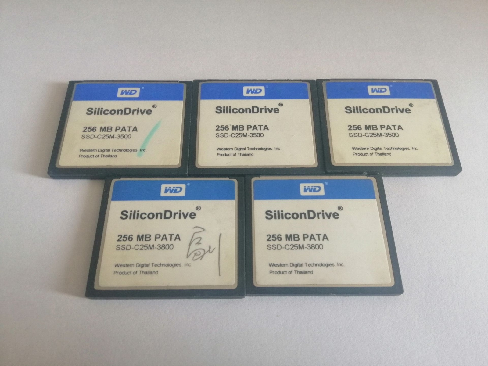 5PCS WD SILICONDRIVE 256MB CF cards PATA compact flash SSD-C25M