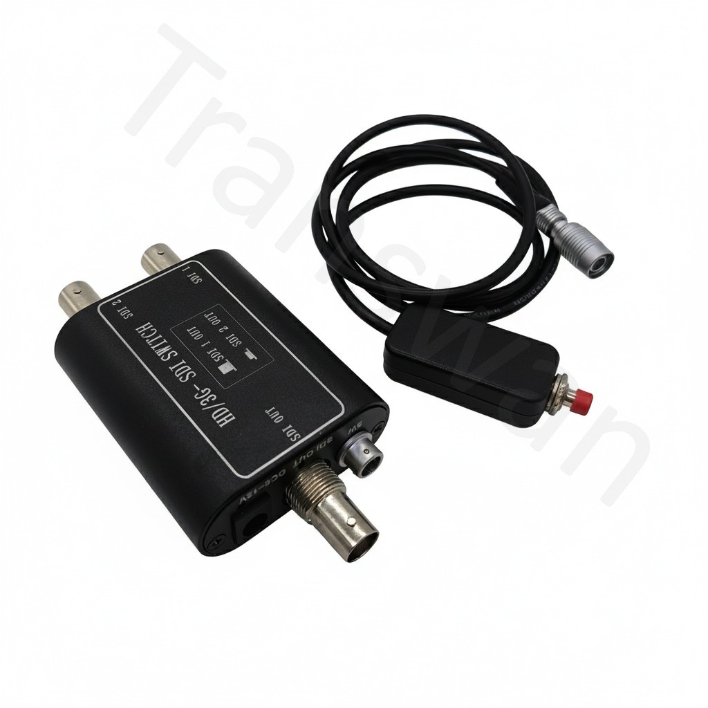 3G/HD/SD-SDI Swtcher 2 Ch Input, One or the Other Output Toggled by Button
