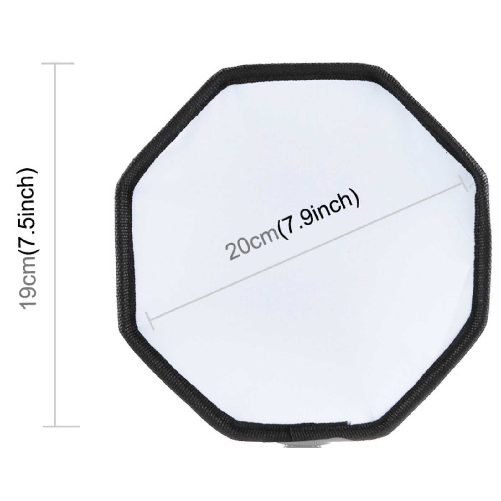 1Pack Foldable Soft Flash Light Diffuser Softbox Cover Photography Flash Part
