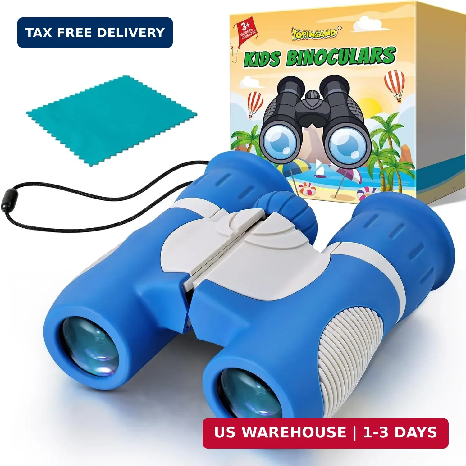 Binoculars for Kids, Kids Binoculars for Ages 3-12 Boys Girls, Outdoor, Blue