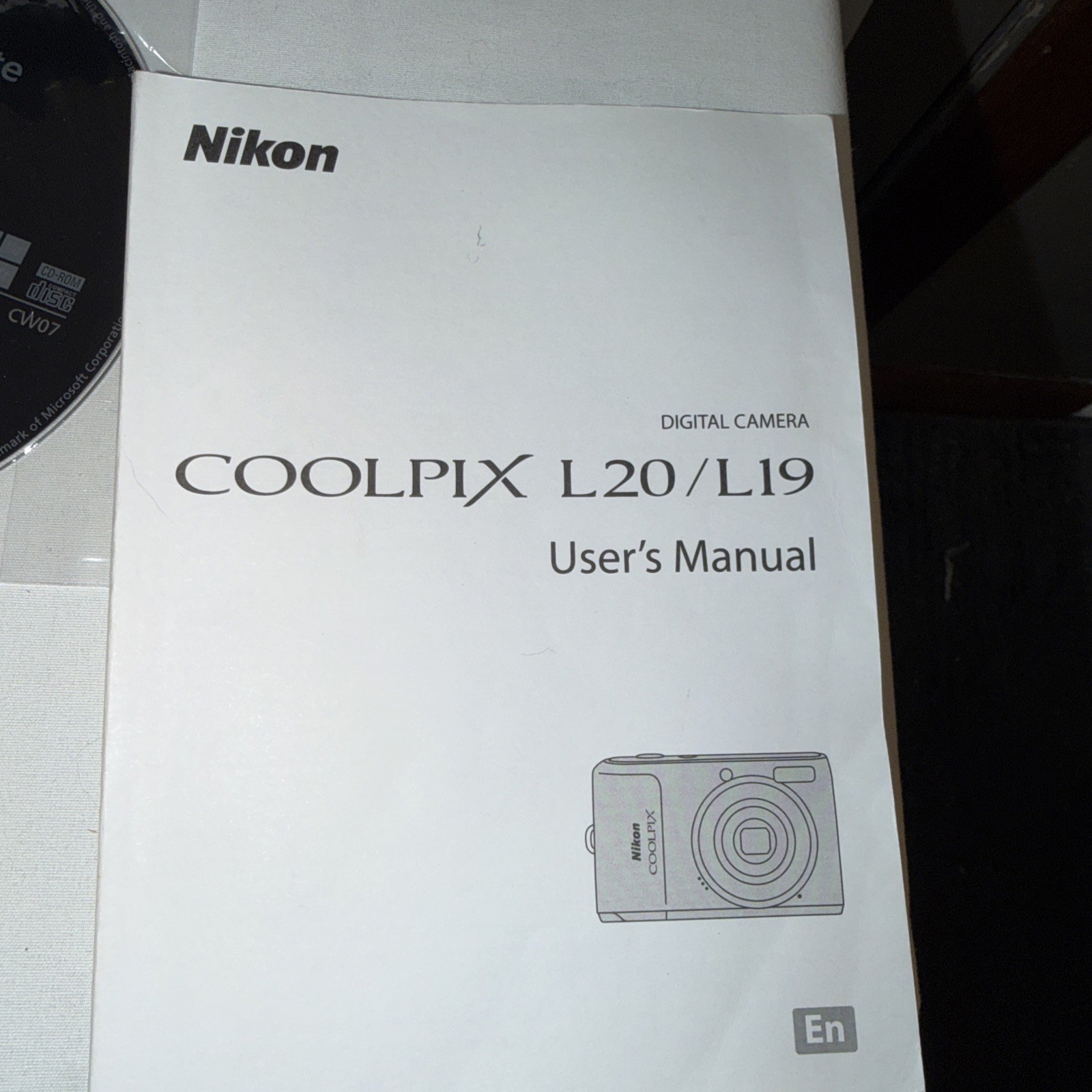 Nikkon Coolpix L20 Digital Camera 10mp 3.6x Zoom Parts Only