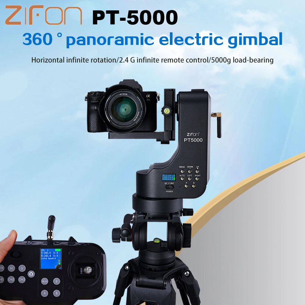 ZIFON PT-5000 Camera Motorized Electric Pan & Tilt 360° Panoramic Remote Control