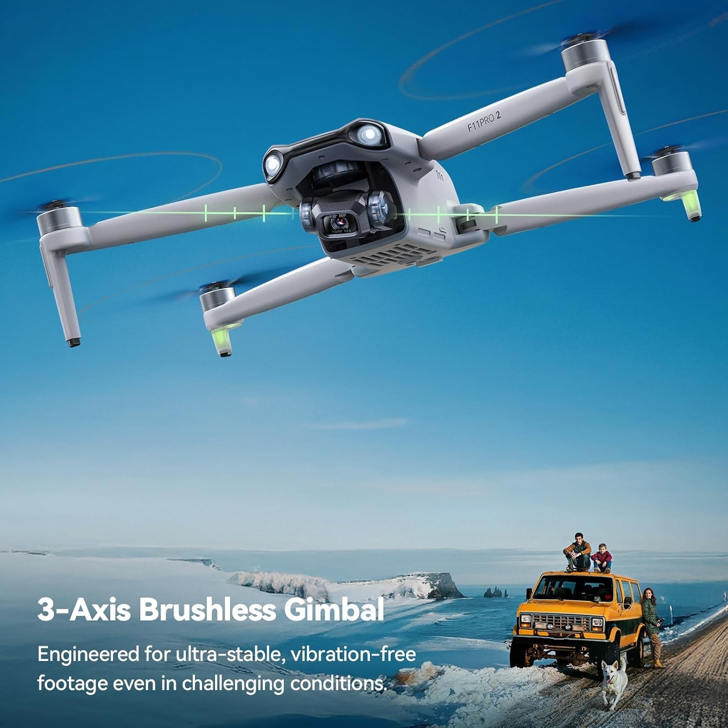F11PRO 2 Drone: 70 Min Flight Time, Night Vision & Auto Return for Filmmakers